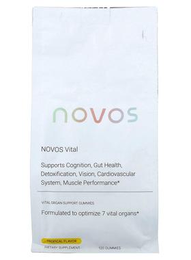 NOVOS,Novos Vital, Tropical Flavor, 120 Gummies