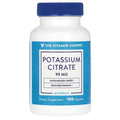 The Vitamin Shoppe,柠檬酸钾胶囊，99 毫克，100 粒装