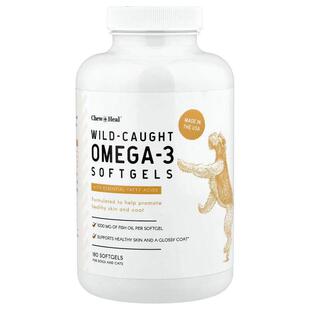 Omega 野外捕获 Heal 粒软胶囊 猫狗专用 180 Chew