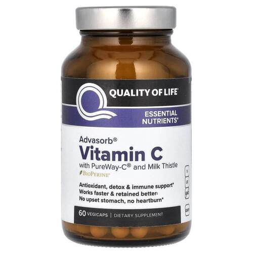 Quality of Life,Advasorb，维生素C，60粒素食胶囊