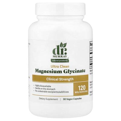 Dr. Murray's,Magnesium Glycinate, 120 mg, 90 Vegan Capsules
