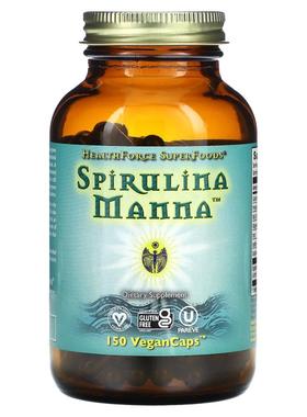 HealthForce Superfoods,螺旋藻玛纳，2100 毫克，150 粒全素胶囊