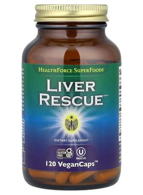 HealthForce Superfoods,Liver Rescue™，第6版，120粒素食胶囊