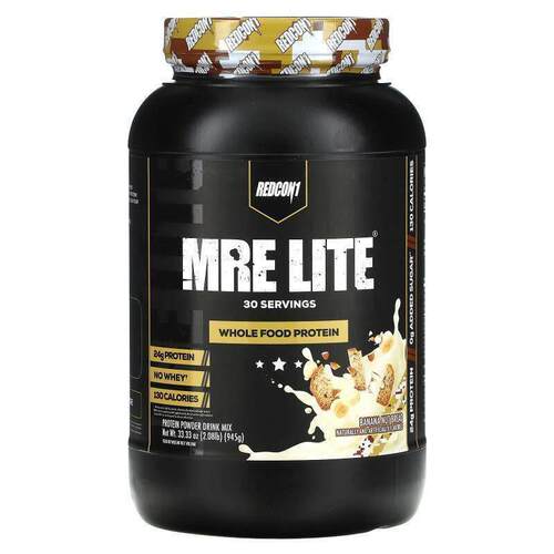 Redcon1,MRE Lite，全食蛋白质，香蕉坚果面包