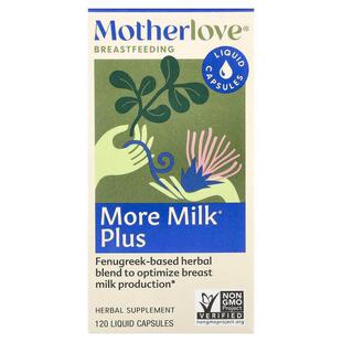 Motherlove,母乳喂养，增加更多母乳，120 粒液体胶囊