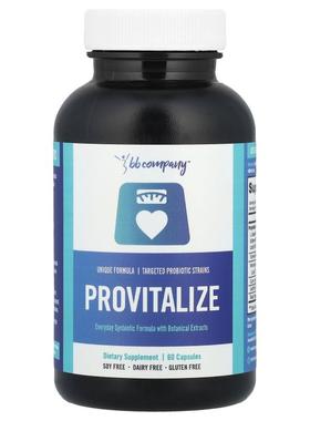 BB Company,Provitalize，含植物提取物的日常合成合生素配方，60