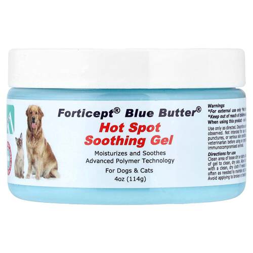 Forticept,Blue Butter®, Hot Spot Soothing Gel, For Dogs & Ca