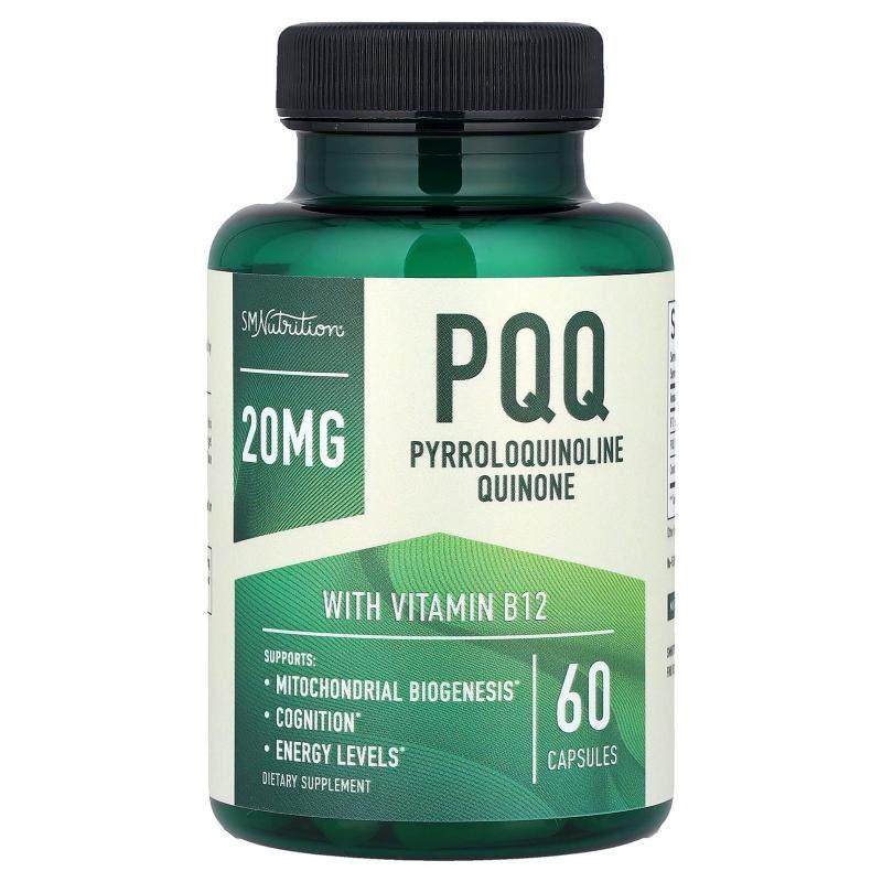 SMNutrition,含维生素 B12 的 PQQ 吡咯喹啉醌胶囊，60 粒,保健食品/膳食营养补充食品,PQQ/吡咯喹啉醌,淘宝优惠券,粉丝福利购,淘宝优惠卷