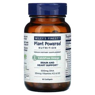 Wiley's Finest,CatchFree Omega，60 粒软胶囊