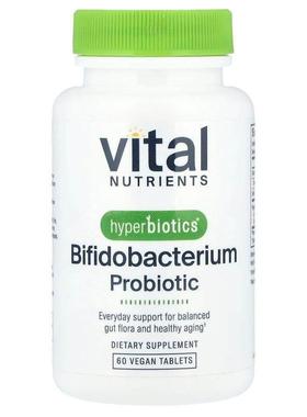 Vital Nutrients,Hyperbiotics®，双歧杆菌益生菌，60 片全素片