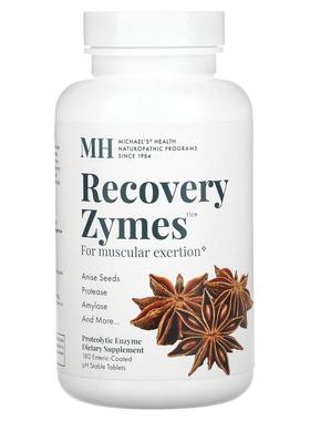 Michael's Health,Recovery Zymes，180 片 pH 稳定肠溶片剂