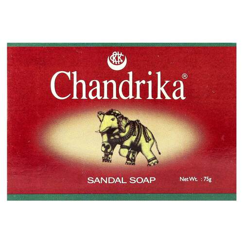 Chandrika Soap,檀香木质香味块皂，75 克