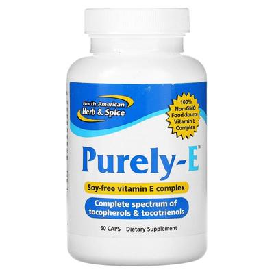 North American Herb & Spice,Purely-E 胶囊，60 粒装
