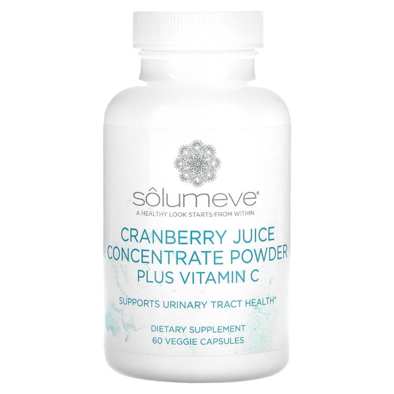 Solumeve,浓缩蔓越橘汁 + 维生素 C，60 粒素食胶囊