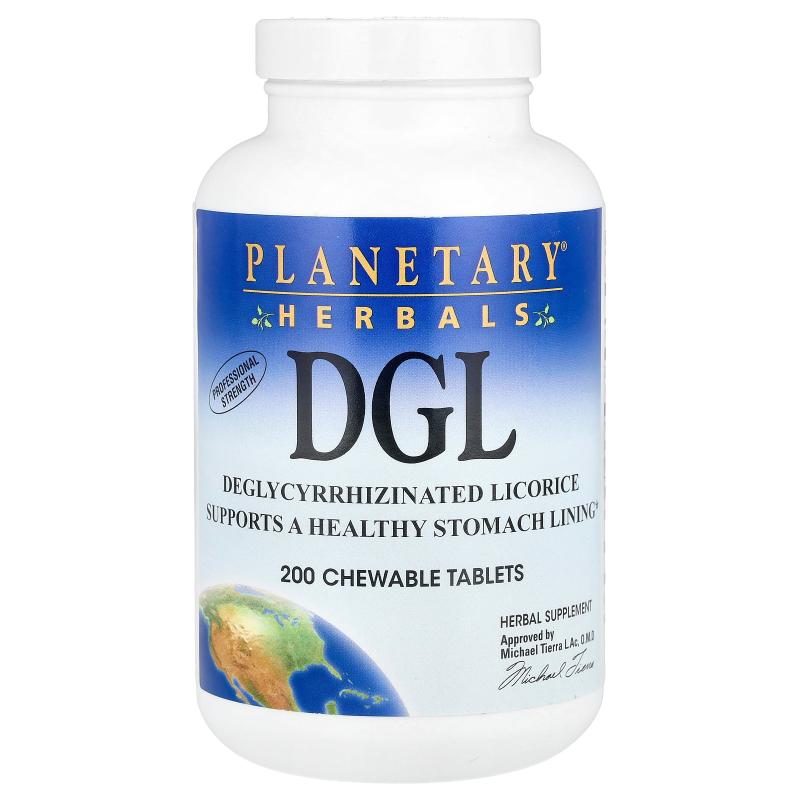 Planetary Herbals,DGL，380 毫克，200 片咀嚼片