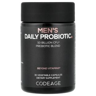 Codeage,Men's Daily Probiotic, 30 Vegetable Capsules