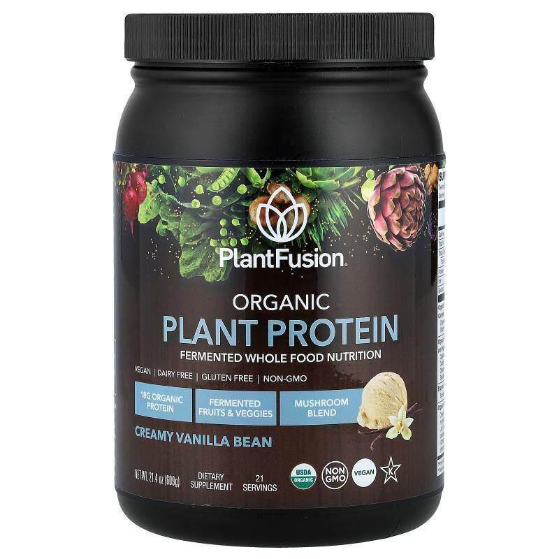 PlantFusion,有机植物蛋白质,奶油香草豆