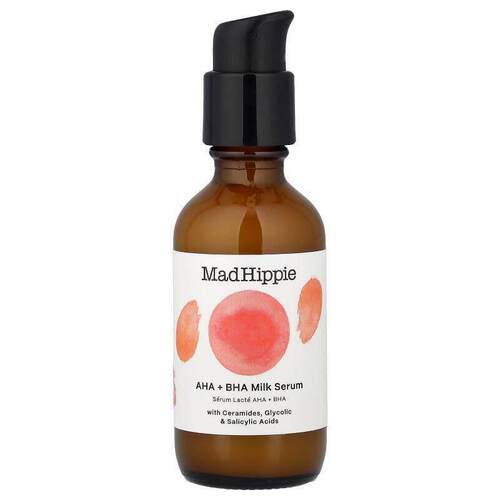 疯狂嬉皮,AHA + BHA Milk Serum, 2 fl oz (59 ml)