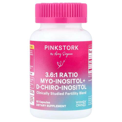 Pink Stork,3.6:1 Myo-肌醇 + D-手性-肌醇，60 粒胶囊
