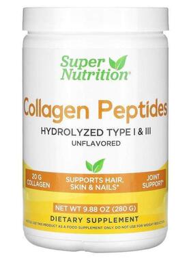 Super Nutrition,胶原蛋白多肽，原味，9.88 盎司（280 克）
