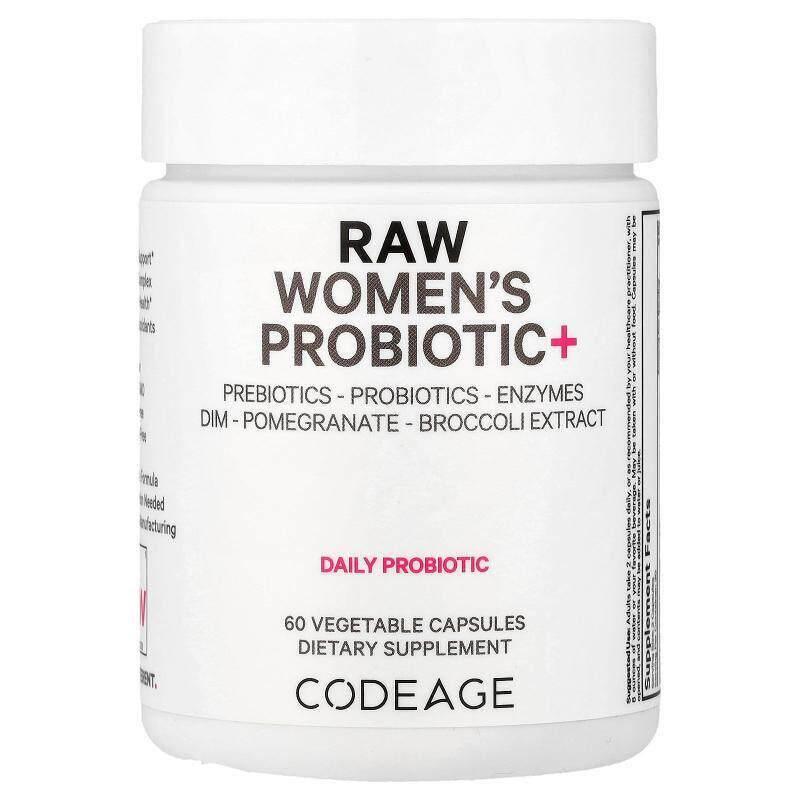 Codeage,未加工女性益生菌+，60 粒素食胶囊