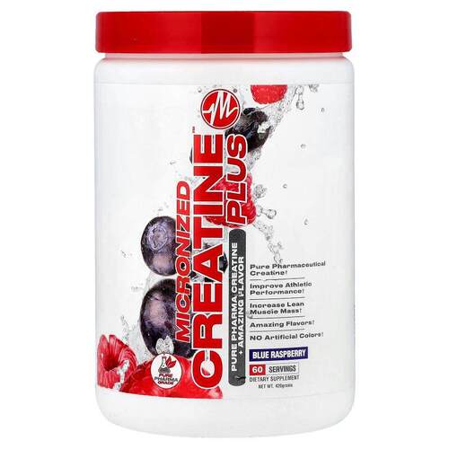 Metabolic Nutrition,微粒化肌酸+™，蓝树莓味，420 克