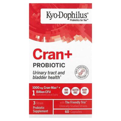 Kyolic,Kyo-Dophilus，Cran+ 益生菌，60 粒胶囊