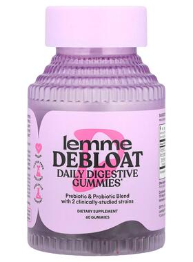 Lemme,舒缓胀气，每日消化益生菌软糖，60 粒