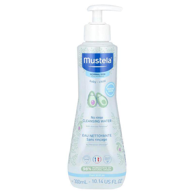Mustela,婴儿专用免洗洁肤水,10.14 液量盎司(300 毫升)