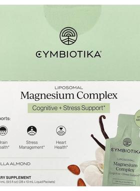Cymbiotika,Liposomal Magnesium Complex, Vanilla Almond, 28 L