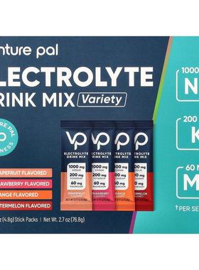 Venture Pal,Electrolyte Drink Mix, Variety , 16 Stick Packs,