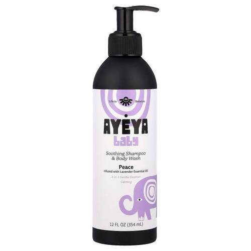 Ayeya,Baby, Soothing Shampoo & Body Wash, Lavender, 12 f