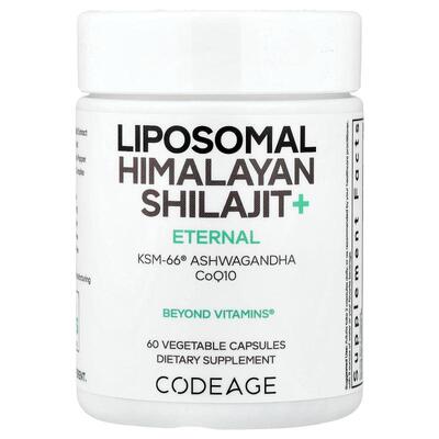Codeage,Eternal, Liposomal Himalayan Shilajit+, 60 Vegetable