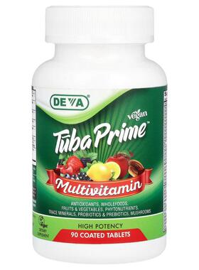 Deva,Vegan Tuba Prime®，多维生素，优效，90 片包衣片