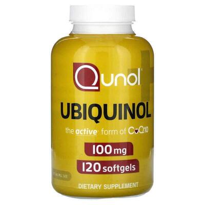 Qunol,泛醇，100 毫克，120 粒软胶囊