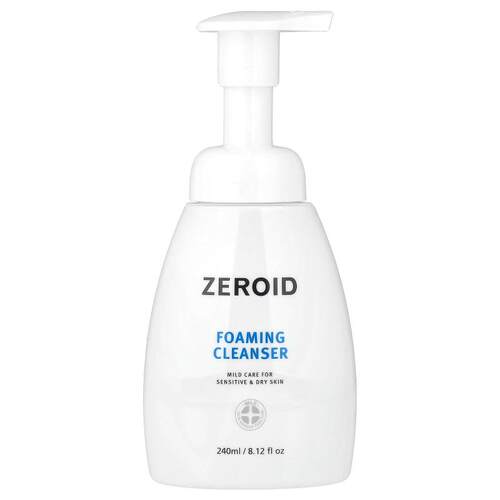 Zeroid,泡沫洁面乳，适用于敏感和干燥皮肤，8.12 液量盎司（240