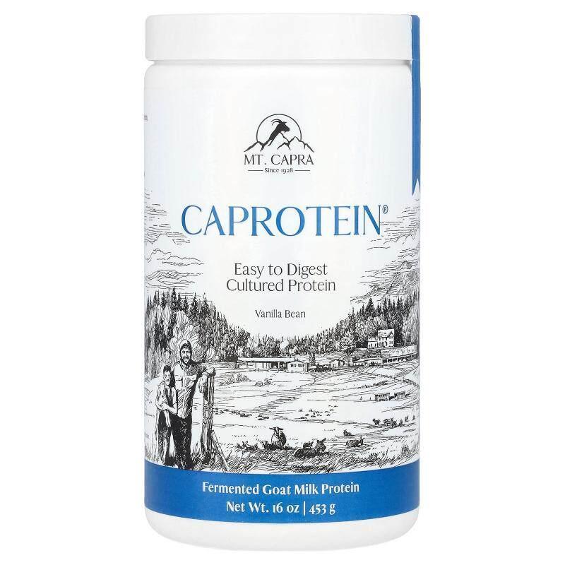 Mt. Capra,Caprotein,高级山羊奶蛋白质,天然香草,1磅(453克
