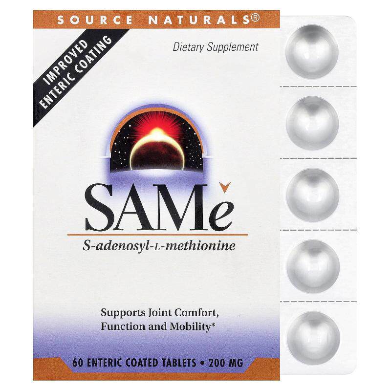Source Naturals/源美SAMe对甲苯磺酸盐秋日与约会清爽轻松常伴