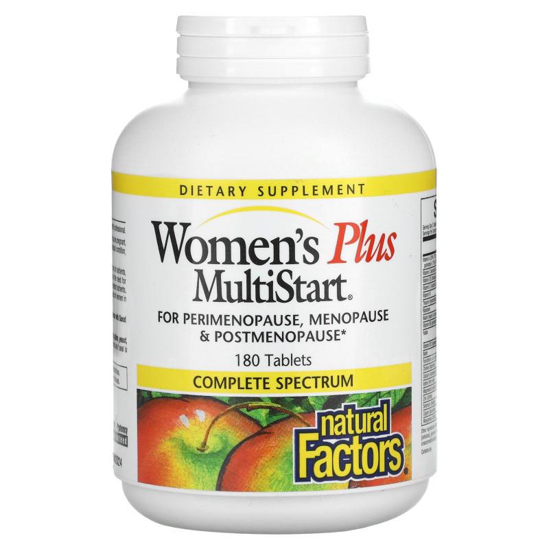 Natural Factors,Women's Plus MultiStart，180 片