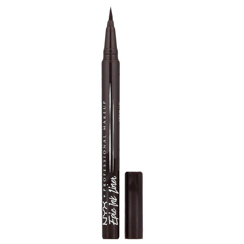NYX Professional Makeup,Epic Ink 眼线液笔,03 黑巧克力色,0.