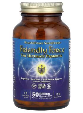 HealthForce Superfoods,Friendly Force™，高级益生菌，120 粒全