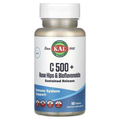 KAL,C 500 + 玫瑰果生物类黄酮，100 片