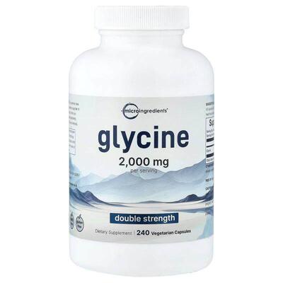 Micro Ingredients,Glycine, 240 Vegetarian Capsules (500 mg p