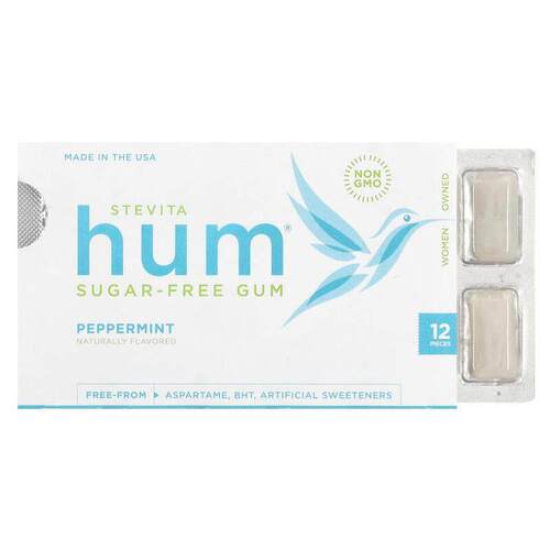 Stoneridge Orchards,Hum®，无糖口香糖，薄荷味，12 片