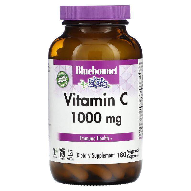 Bluebonnet Nutrition,维生素 C，1,000 毫克，180 粒素食胶囊