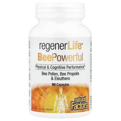 Natural Factors,RegenerLife®，BeePowerful，90 粒胶囊