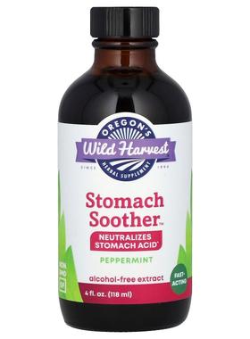 Oregon's Wild Harvest,Stomach Soother™，无乙醇，薄荷香，4 液