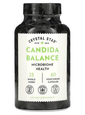 Crystal Star,Candida Balance™ 素食胶囊，60 粒装