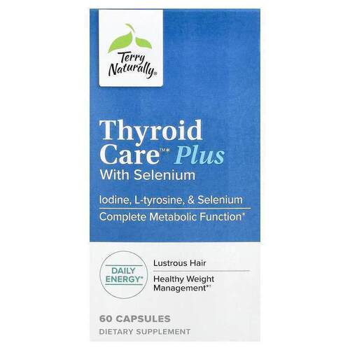 Terry Naturally,Thyroid Care Plus，60 粒胶囊