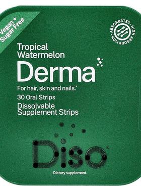 Diso,Derma，热带西瓜味，30 片口腔膜剂